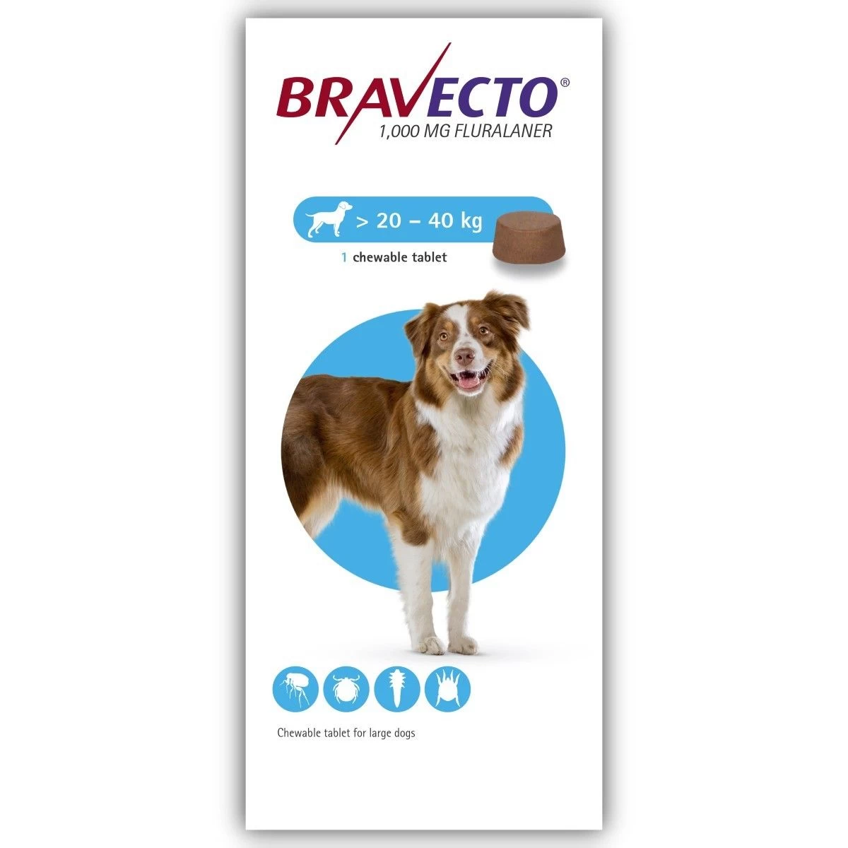 Bravecto Chewable Tablet - Large Dog 3 Bravecto Chewable Tablet - Large Dog