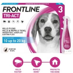 Frontline Tri-Act Spot On Solution For Medium Dogs