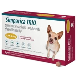 Simparica Trio For Dogs 3mg - 3 Pack